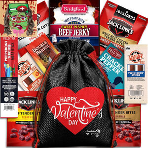 **Beef Jerky Valentine’s Gift Basket - Perfect Valentine’s Day Gifts for Him**